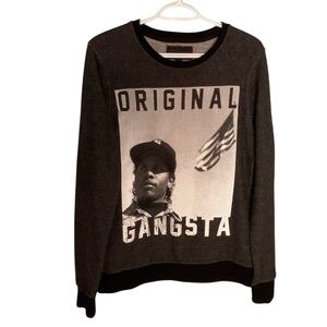 WEST 49 Men’s Original Gangsta Graphic Pullover Knit Sweater Eazy-E NWA Medium